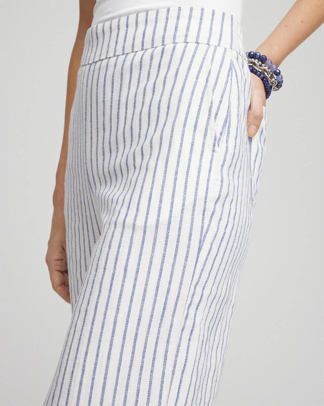 Striped Relaxed Linen Pants - image 4